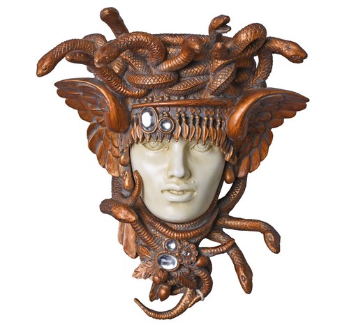 Jugendstil wanddeko medusa - wanddeko,