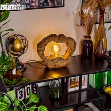 Nacht Tisch Lampe Schlaf Wohn Ess Zimmer Raum Beleuchtung Lese Leuchte Holzoptik