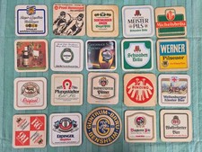 aus Bierdeckelsammlung,  20 verschiedene Bierdeckel 