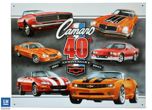 Camaro schild 40 groß - schild,