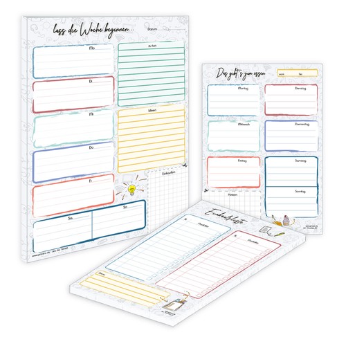 Pricaro planer trio doodles - pricaro,