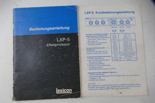 Lexicon effektprozessor lxp - lexicon, lxp-5