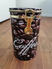 Kaffeedose Coffee rund Metall mit Vakuumdeckel Vorratsdose 500mg