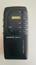 Olympia Memo 33 Voice Activated System Diktiergerät Microcassette Recorder
