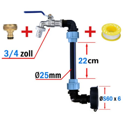 Zapfhahn zoll adapter - zapfhahn,