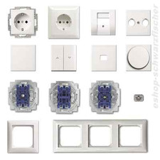 Busch Jäger Busch-balance® SI alpinweiß Schalter Steckdose etc.  - zur Auswahl