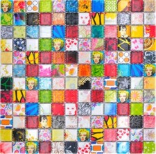 Retro comic mosaik - mosaik, pop