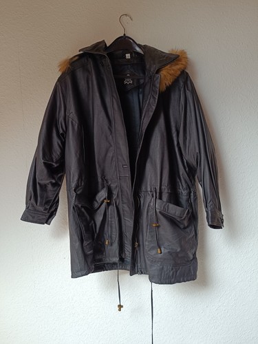 Echtleder parka damen schwarz - parka,