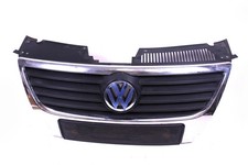 Kühlergrill mit Emblem original VW Passat B6 3C Frontgrill Grill silber chrom #2