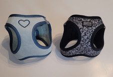 AniOne Hundegeschirr Softwesten Gr. XXS blau und schwarz/grau  2 Stück NEUWERTIG