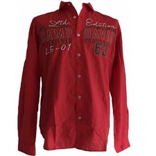 NEU Limited Edition Camp David Herren Hemd Regular Fit langarm M rot
