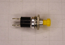 Miniatur-Drucktaster  1x Ein / gelb