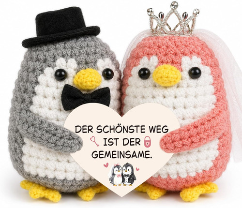 Hochzeitsgeschenk pinguin paar - hochzeitsgeschenk,