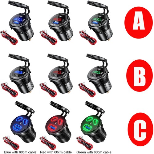 12v qc3 usb auto kfz - pd,