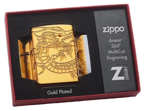 Zippo feuerzeug vergoldet - zippo,