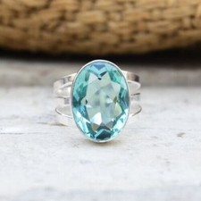 Aquamarin Apatit Edelstein 925
