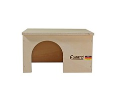 Elmato 10031 Meerschweinhaus Nagerhaus Schlafplatz Flachdach Holz, 25x18x15cm