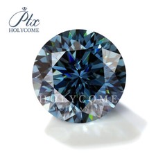 Pflaumenblüte Schnitt Natürliche Farbe Moissanit Vivid Blue VVS1 Lose Edelsteine
