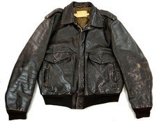 SCHOTT IS674MS A-2 Vintage US Piloten Bomber Flieger Aviator Lederjacke  52 L
