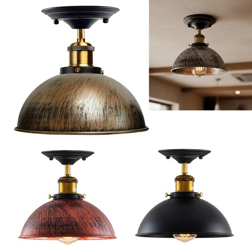 Vintage deckenlampe e27 metall - vintage,