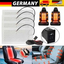 4Str Sitzheizung Auto Carbon Universal Heizmatten Nachrüstsatz 5 Stufen KFZ PKW