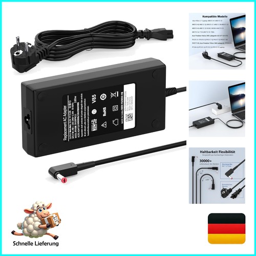 Acer laptop ladekabel 180w - laptop,