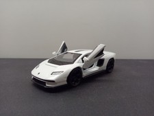Welly Lamborghini Countach weiß Modellauto mit Rückzugmotor 