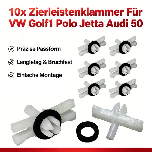 10x zierleistenklammer für - ,