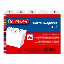 1x Herlitz A6 Karteiregister