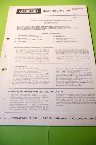 Service manual for grundig - for,