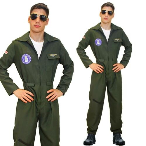 80er gun flieger kostüm top - flieger,