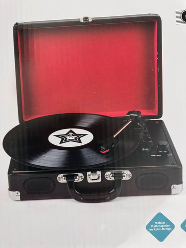 Neu auna retro - auna, plattenspieler