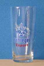 Altes Bierglas Brauerei Schlegel Export  Bochum Abends Schlegel Morgens kregel †
