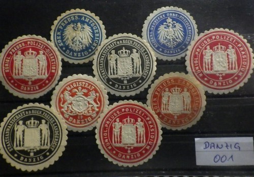 Seltene siegelmarken stück - seltene, 9