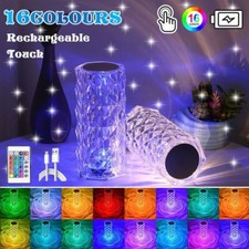 RGB LED Kristall Tischlampe