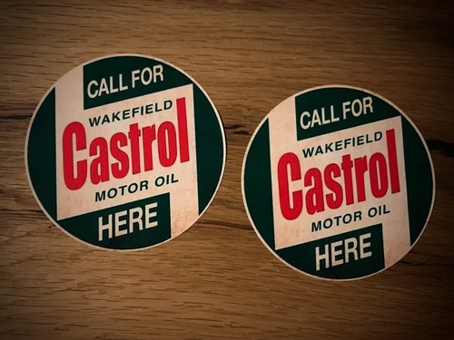 Castrol aufkleber vintage - 2x,