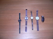 Konvolut Uhren--5 Damen-Armbanduhren--Batteriewechsel nötig!