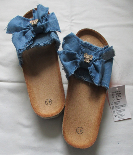 Damen pantolette jeans - pantolette,