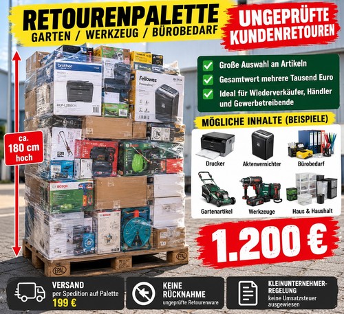 Volle retourenpalette - 📦, –
