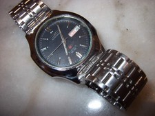 Vintage Herren Armbanduhr Citizen Automatik 21 Jewels WR 100 Blaues Zifferblatt