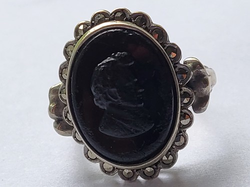 585 gold silber ring onyx - gold,