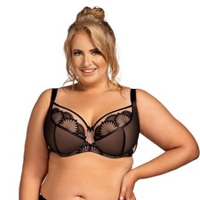 Bügel BH schwarz beige große