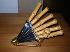 Solingen Obstmesserset im Metallständer - Obstmesser - Bambusgriff