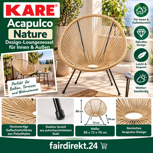 Kare acapulco nature sessel - acapulco,