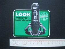LOOK waterproof-Skibindungen Ski Wintersport Sticker Aufkleber Reklame Werbung