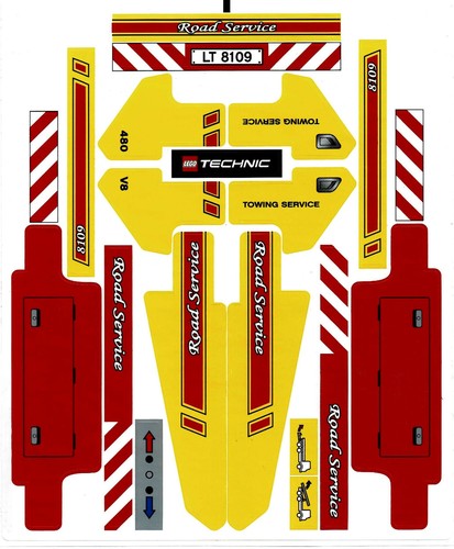 Lego technic 8109 aufkleber - 8109,