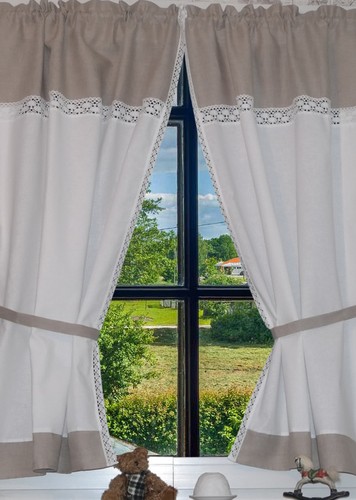 Landhaus gardine set - landhaus, 2