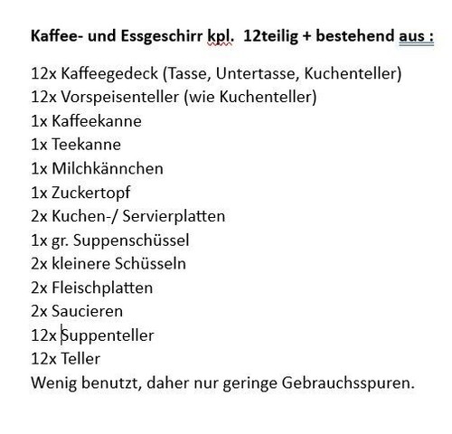 Geschirr set personen - set,