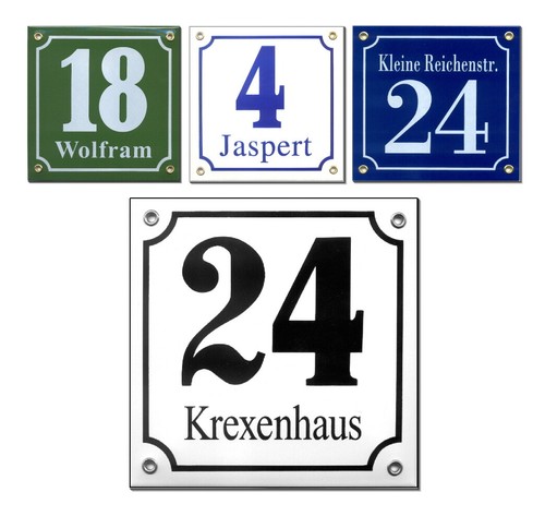 Emaille hausnummer 15 - x,