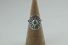Original Pandora  Vintage Ring Bicolor mit grünem Spinell - 190885SSG Neu